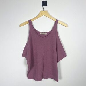 We The Free Purple XS Extra Small Sleeveless Pearl Tank Top Oversized‎ Boxy